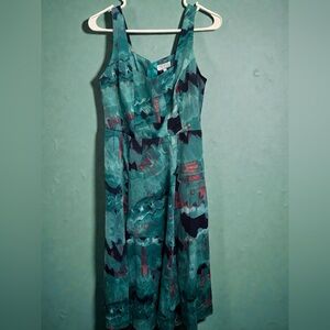 Sofia Jeans by Sofia Vergara Women's Sleeveless Tea Length Dress size Large